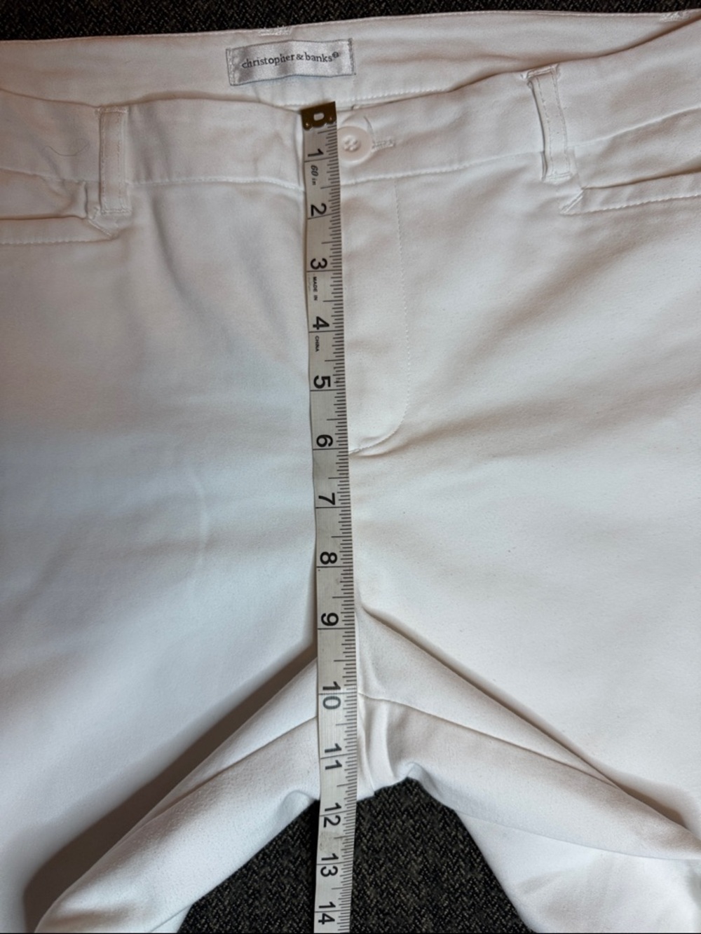 Christopher & Banks Light Cream Women's Pants - Picture 5 of 8